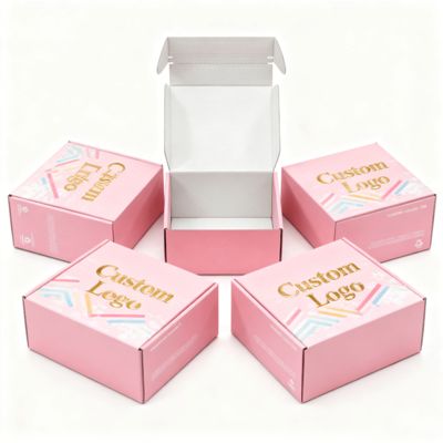 Luxury Custom Corrugated Paper Box Cardboard Gift Mailing Mailer Shipping Container untuk kemasan pakaian