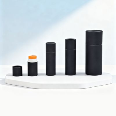 Tabung Kertas Silinder Kustom Untuk Kemasan Minyak Esensial Sikat Gigi Lilin Kopi Teh Bahan Kertas Kerajinan Dan Karton