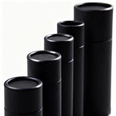 Tabung Kertas Silinder Kustom Untuk Kemasan Minyak Esensial Sikat Gigi Lilin Kopi Teh Bahan Kertas Kerajinan Dan Karton