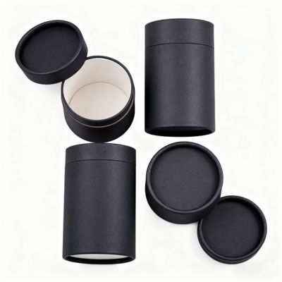 Tabung Kertas Silinder Kustom Untuk Kemasan Minyak Esensial Sikat Gigi Lilin Kopi Teh Bahan Kertas Kerajinan Dan Karton