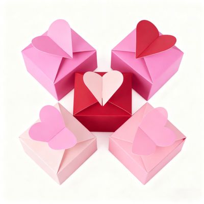 Lepaskan Pesona Cinta Kotak Kartu Berbentuk Hati Eksklusif Kami Laminasi Glossy Matt Liner Spons Setiap Momen Spesial Pegangan Lilin