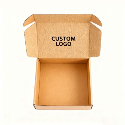 Kotak Pesawat Pengiriman yang Dapat Didaur Ulang, Tahan, Kekuatan Tinggi, Karton Bergelombang, Embossing Untuk Pengemasan Bisnis Kecil