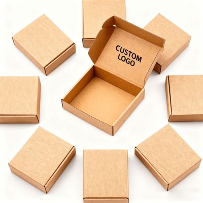 Kotak Pesawat Pengiriman yang Dapat Didaur Ulang, Tahan, Kekuatan Tinggi, Karton Bergelombang, Embossing Untuk Pengemasan Bisnis Kecil