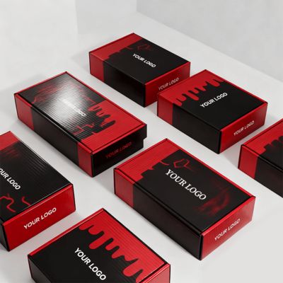 Kotak Sepatu Wanita Mewah Kustom Dengan Logo Kemasan Pos Ramah Lingkungan Papan Bergelombang Untuk Sepatu Atau Pakaian