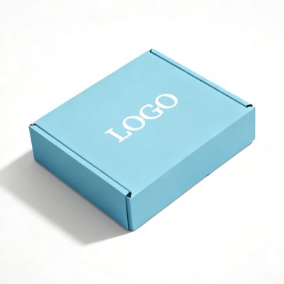 Kotak Kertas Bergelombang Kustom Untuk Sepatu Pakaian Lipat Pesawat Pengiriman Dan Pengemasan Dengan Laminasi Glossy Sponge Liner