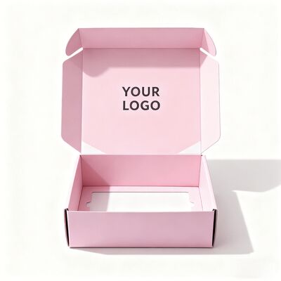 Custom Premium Pink Shipping Box Kardus Kotak kertas kosmetik daur ulang untuk kemasan make-up