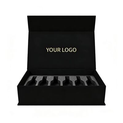 Custom Elegant Paper Boxes Magnetic Lid Gift Box With Handle for Wine Bottle Perfume Set VIP Card