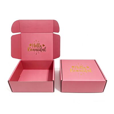 Custom Pink Small Heavy Duty Cardboard Mail Box untuk Parfum Cookie Candle Pengemasan Kue Coklat