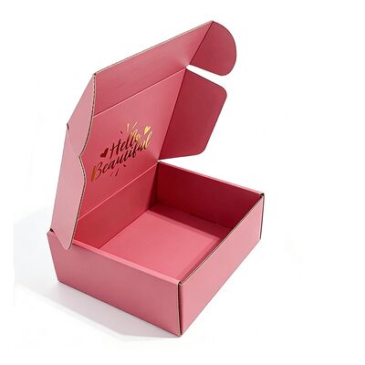 Custom Pink Small Heavy Duty Cardboard Mail Box untuk Parfum Cookie Candle Pengemasan Kue Coklat