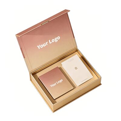 Kotak Bungkus Hadiah Magnetik dengan Logo Kustom Kotak Kemasan Kaku dan Dapat Dilipat yang Dapat Didaur Ulang untuk Kosmetik dengan Buku Petunjuk