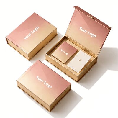 Kotak Bungkus Hadiah Magnetik dengan Logo Kustom Kotak Kemasan Kaku dan Dapat Dilipat yang Dapat Didaur Ulang untuk Kosmetik dengan Buku Petunjuk