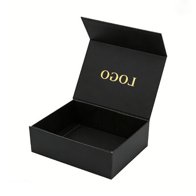 Kotak Hadiah Kemasan Magnetik Ramah Lingkungan Grosir Pegangan Kertas Karton Hitam Kustom Spons Laminasi Matt untuk Kartu Olahraga