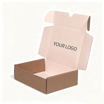 Custom Logo Mailer Box Kotak kemasan pengiriman bergelombang untuk produk e-commerce