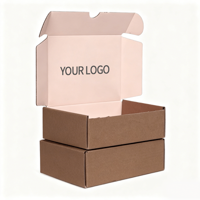 Custom Logo Mailer Box Kotak kemasan pengiriman bergelombang untuk produk e-commerce