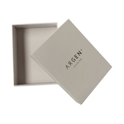 Luxury Cover And Base Box 157g Art Paper 1000g Cardboard Perhiasan Putih kotak kemasan