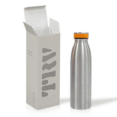 Custom Tuck Top Box Uncoated Kraft E Flute Botol Air kotak kemasan