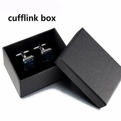Kotak Kemasan Hadiah Hitam Kecil Kotak Hadiah Rigid Ring Tag Cufflink