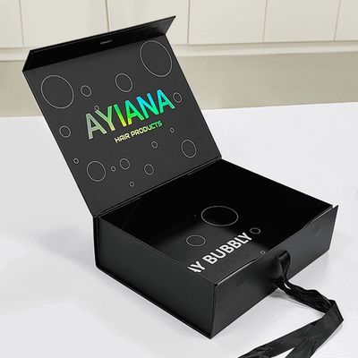 157art Kertas 2mm Kardus Elegant Kotak Hadiah Lipat Dengan Penutupan Magnetik