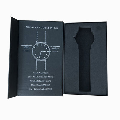 Custom Logo Magnetic Box Book Shape Package Box untuk Jam Tangan Dompet Packing Custom Order
