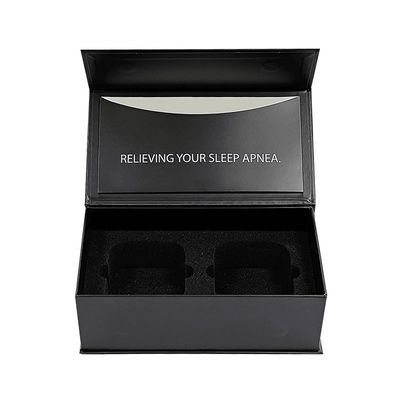 Gold Foil Printing Rectangle Magnetic Gift Box Packaging dengan Inserts Foam dan Amplop