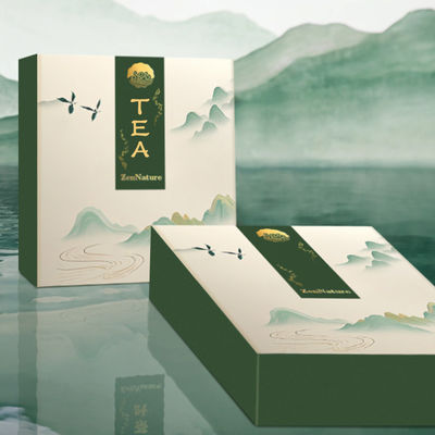 Custom Logo Lipat Kartu Kertas Tas Teh Kotak Hadiah Untuk Permen Ringan Kemasan Teh Kopi