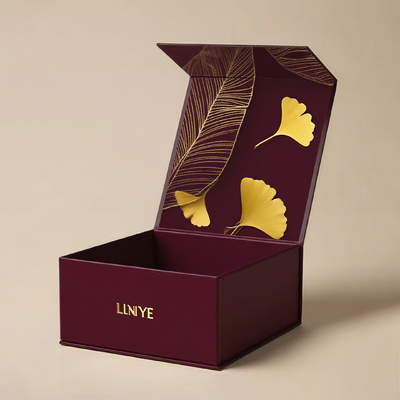 Matte Rigid Cardboard Folding Packaging Luxury Magnetic Closure Gift Box Dengan Liner Kardus