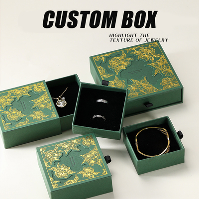 Pabrik Custom 9*9cm Square Paper Earring Necklace Kotak kemasan berongga untuk hadiah perhiasan magnetik