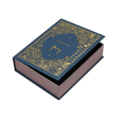 Custom Printed Luxury Book Shape Gift Box Packaging untuk Lilin Bermerek Premium Solusi Hadiah Pernikahan Liburan