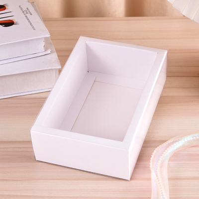 Custom High-End Packaging Box Kraft Paper Drawer Box dengan jendela PET yang jelas