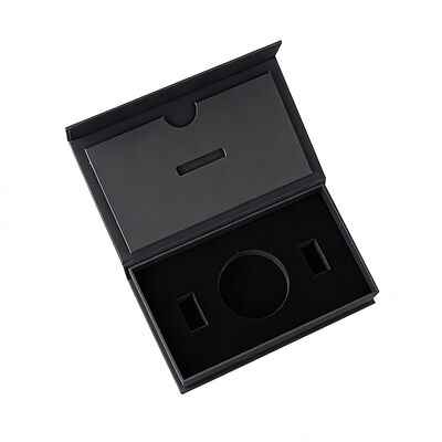Custom Luxury Black Magnetic Folding Gift Box untuk Perhiasan Parfum iPhone Lilin Coklat